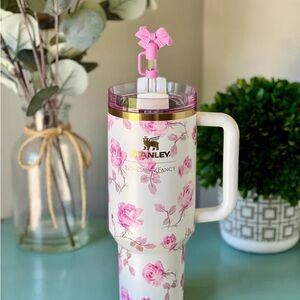 Authentic Stanley 40oz Ribbon Rosa